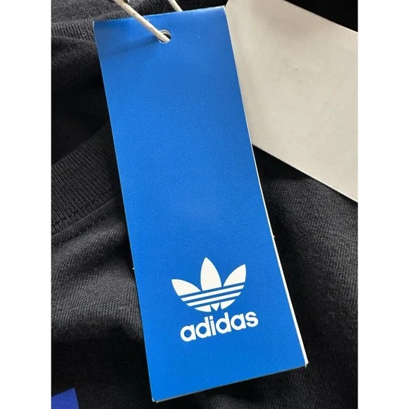 adidas Og Sketch Trefo Crew Neck Short Sleeve T-Shirt Mens Black Casual Tops 2XL - Picture 12 of 12